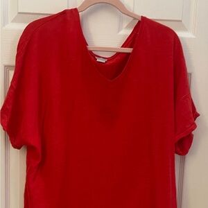 NWOT Chico’s Size 4  (XXL-20) Orange Top